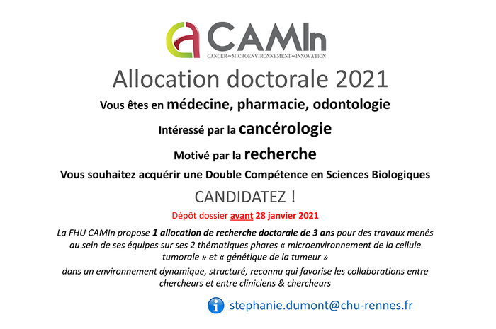 CAMIn allocation doctorale 2021