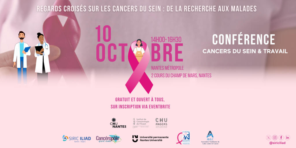 Affiche conférence cancers du sein et travail